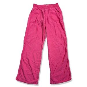 ⭐️SO Pink Straight Leg Linen Beach Pants
